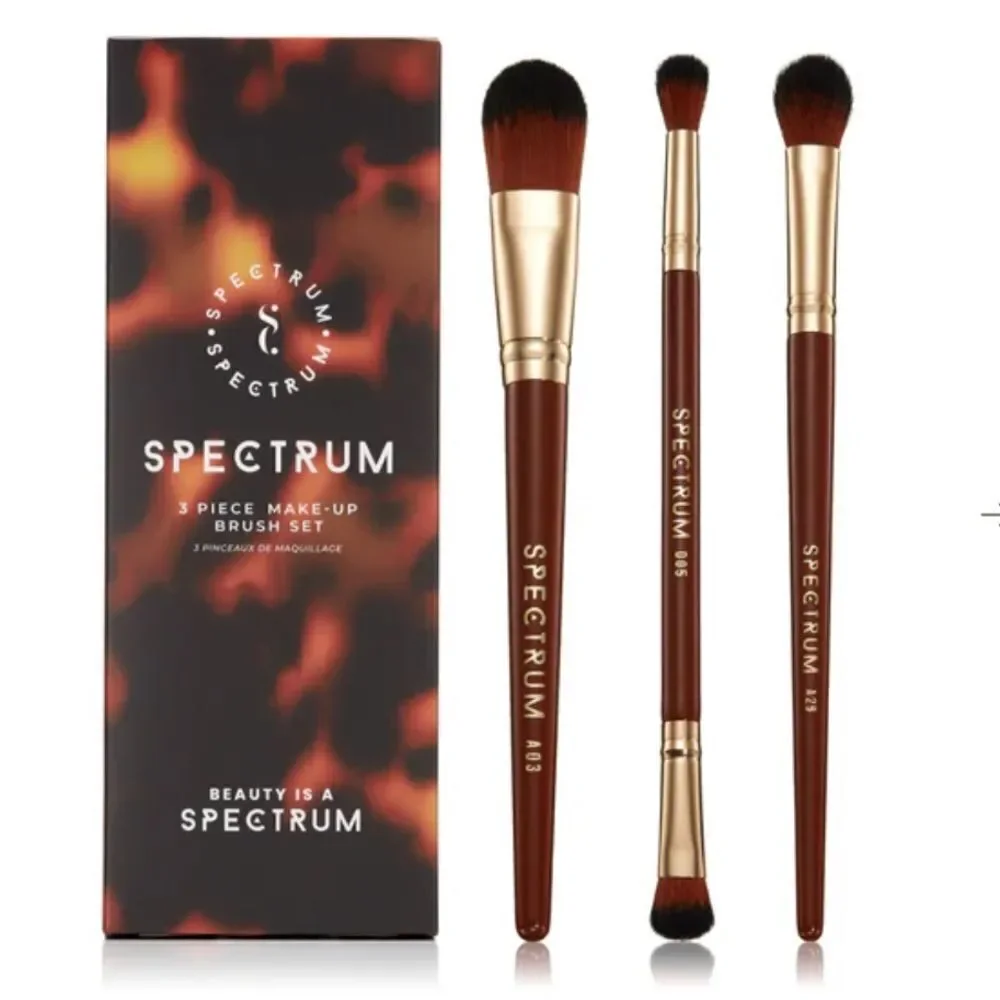 Spectrum Pantherine 3 Piece Makeup Brush Set new
